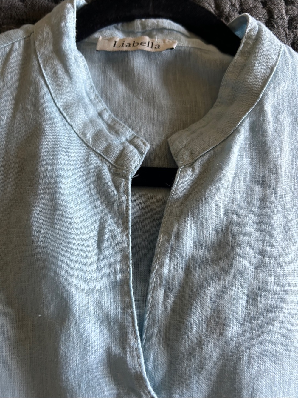 Liabella Linen Dress Lagenlook
Asymmetrical Pockets Womens One Size - Picture 7 of 11